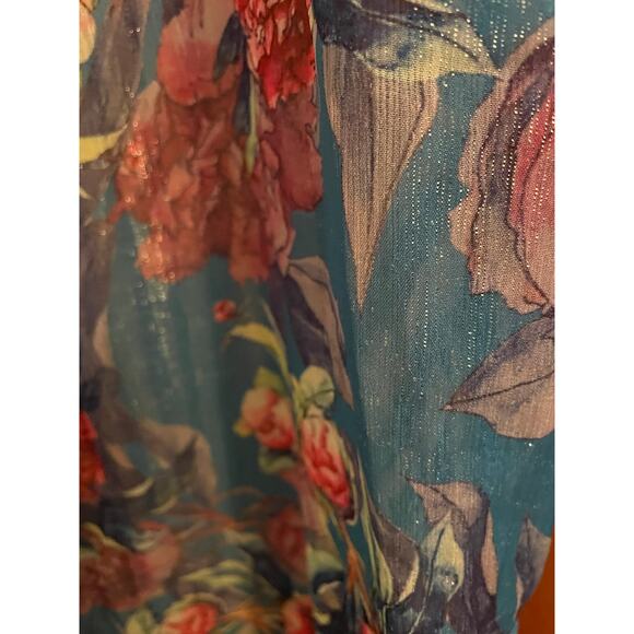 Aratta Silent Journey Floral Stripe Shirt Dress size Medium - Picture 4 of 13